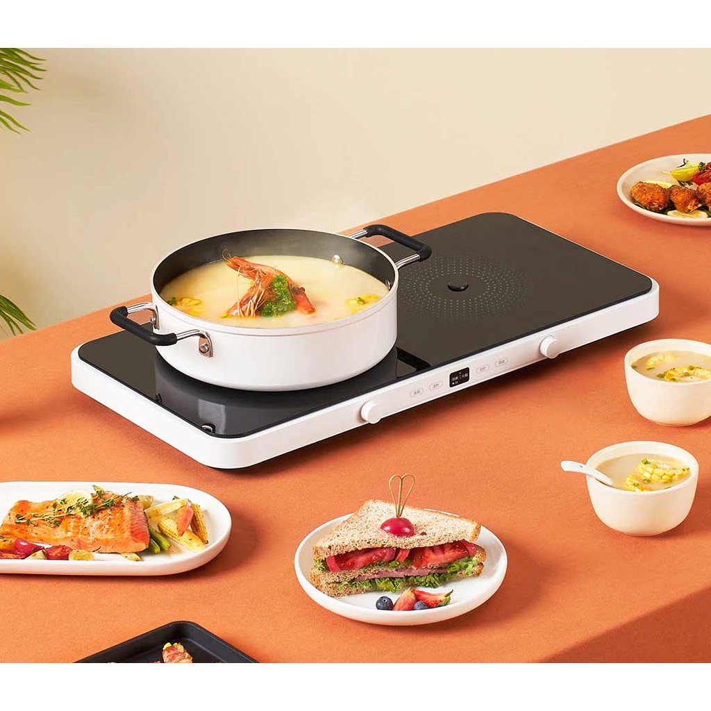 Bếp Từ Đôi Xiaomi Mijia MDCLD01ACm - Công Suất 2200w - Tiện Lợi - Hiện Đại - Thông Minh - Hàng Chính Hãng