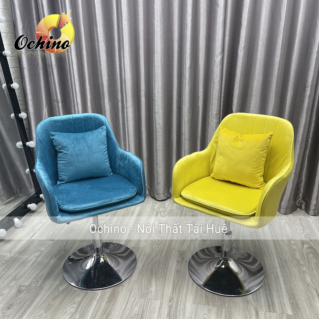 Ghế Trang Điểm Cá Nhân Mẫu Vân Sò Cao Cấp Phong Cách Hiện Đại Chân Thấp 30-50 Và Xoay Được 360 Độ ( Có Sẵn)