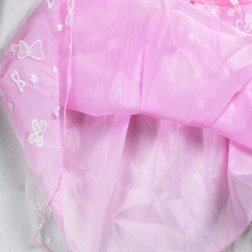 Đầm Xoè Tulle Tay Ngắn Cổ Tròn In Hình Elsa Anna Dễ Thương Cho Bé Gái Từ 2-15 Tuổi
