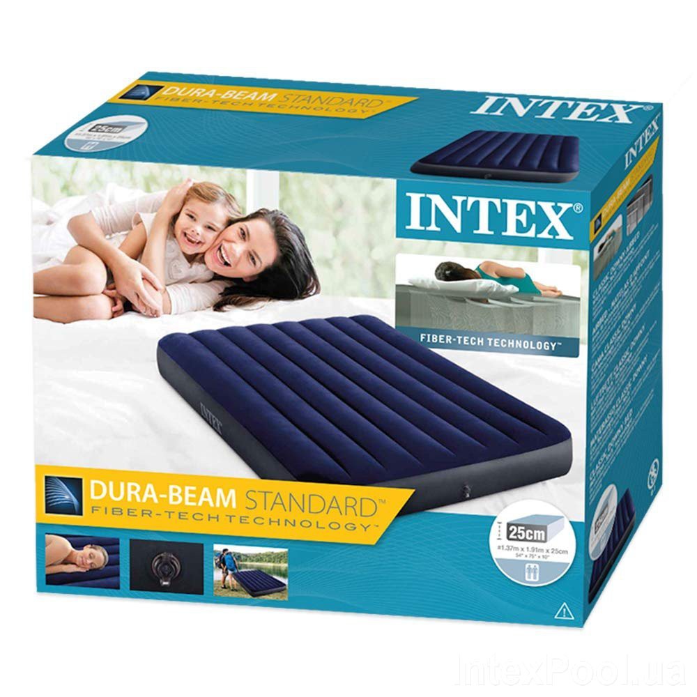 Combo đệm hơi 99cm Intex 64757 và đệm hơi 1m37 Intex 64758