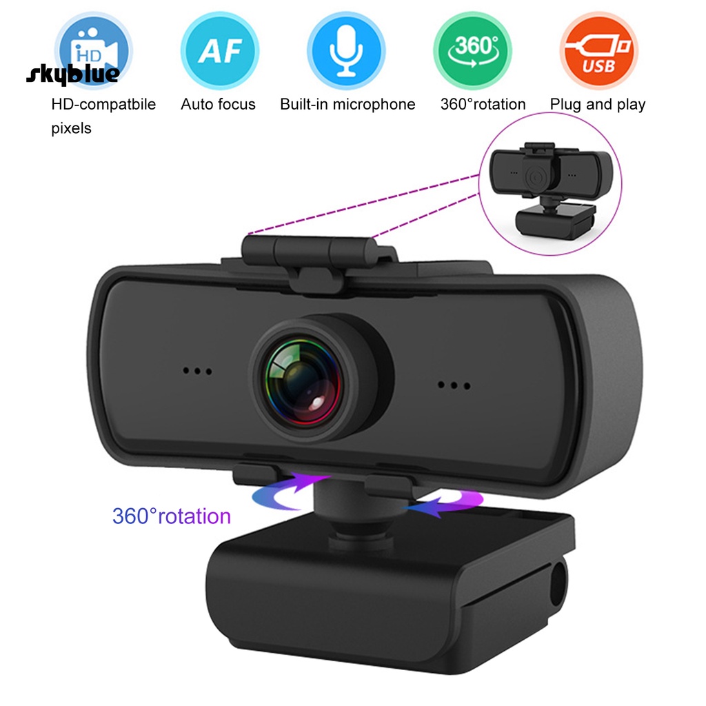 Webcam kỹ thuật số cổng USB 2K có thể xoay tiện dụng | BigBuy360 - bigbuy360.vn