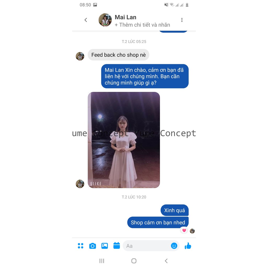 Đầm Dự Tiệc Cổ Vuông Tay Nơ Nút Ngực Xinh Xắn Chụp kỷ yếu - D0334 | BigBuy360 - bigbuy360.vn