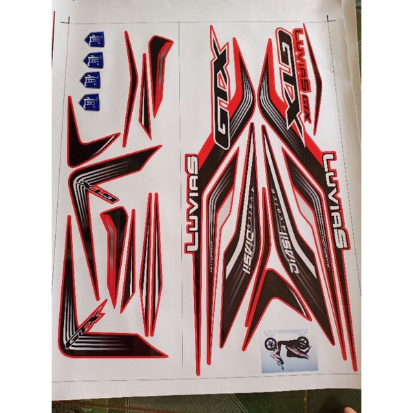 tem rời luvias GTX đỏ đen