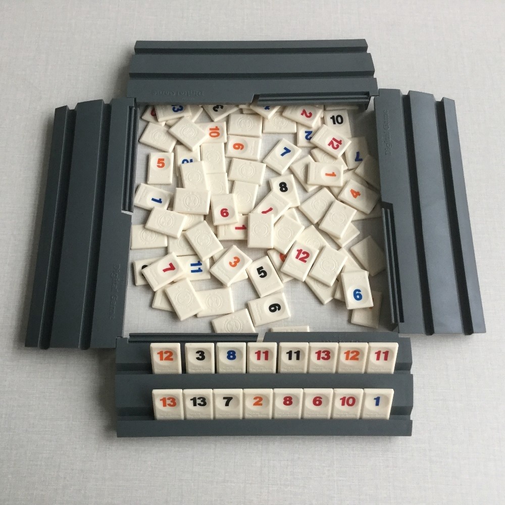 Board game Rummikub | Bộ trò chơi Rummy Mạt chược Israel với bảng số nhựa digital game