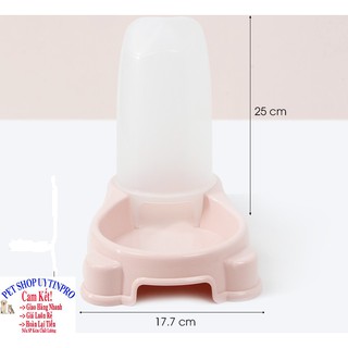 BÁT ĂN TỰ ĐỘNG CHO THÚ CƯNG CHÓ MÈO Hình bàn chân Chất liệu nhựa cao cấp