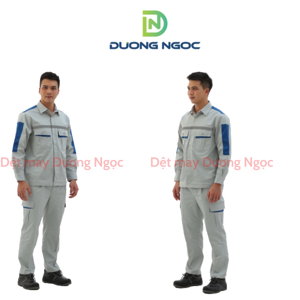 Bảo Hộ Lao Động Quần Áo Công Nhân Nam Nữ Đồng Phục Kỹ Sư BHLĐ Vải Pangrim 2721  Có Túi Hộp, Phản Quang PR02