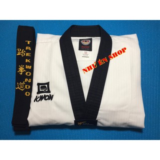 Võ Phục Taekwondo Kwon Vải Sọc Loại Tốt