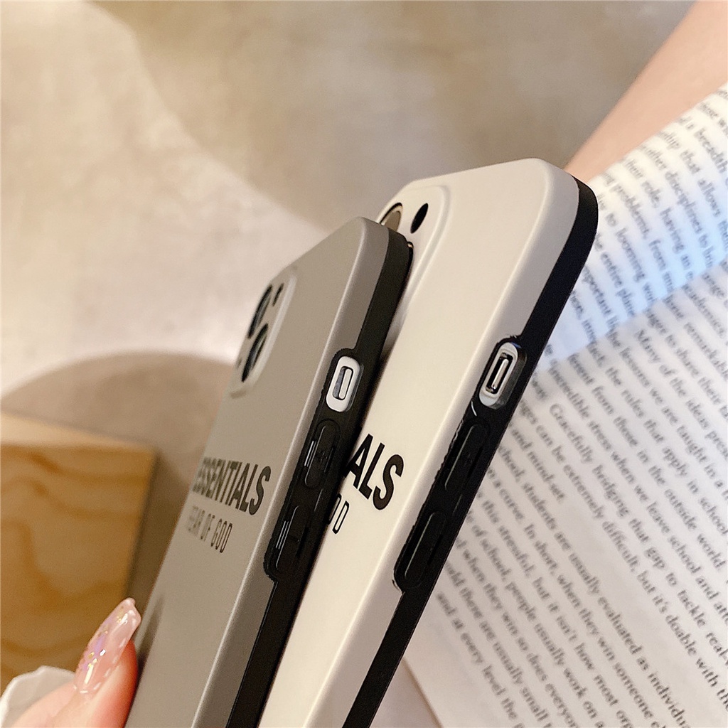 Ốp Điện Thoại Nhựa Cứng Họa Tiết Cần Thiết FEAR OF GOD ESSENTIALS Cho iPhone15 14 13 12 Mini 11 PRO MAX 6 / 6s 7 / 8plus SE2 X / XS XR XSMAX #Hg4844