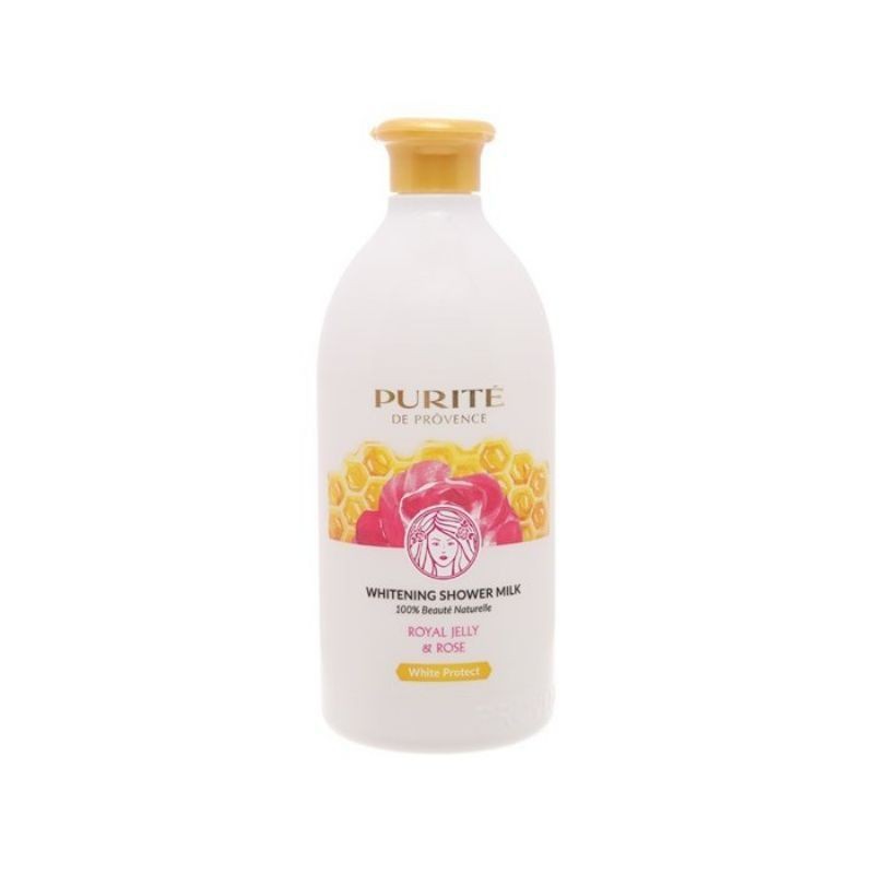 Sữa tắm dưỡng trắng da Purite sữa ong chúa và hoa anh đào 500ml
