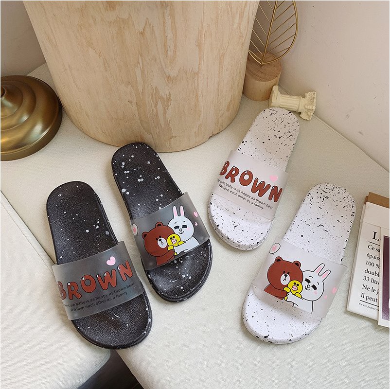 ]  Dép gấu brown