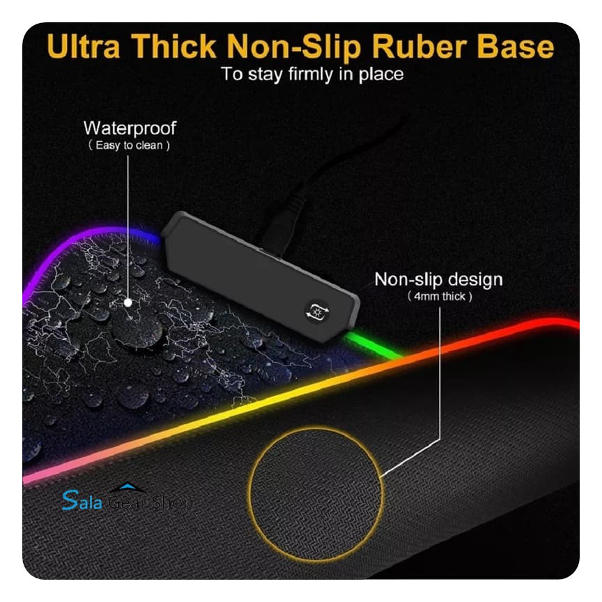 Pad Lót Chuột RGB,Bàn Di Chuyển Chuột RGB, 350* 250* 4mm