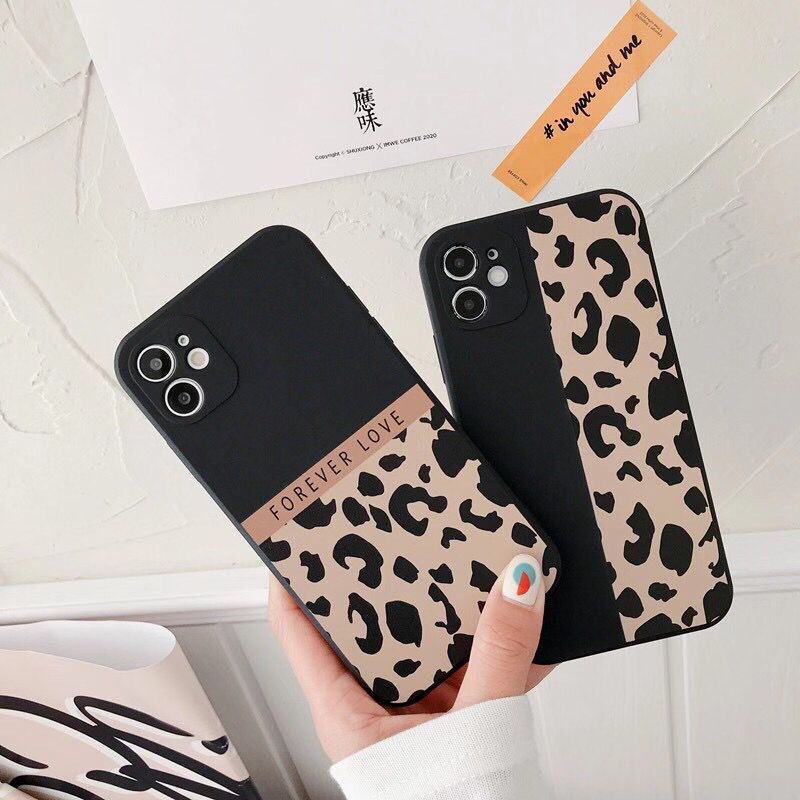 Ốp điện thoại TPU họa tiết da báo bảo vệ toàn diện cho IPhone 12pro max 12mini 11Pro Max XS Max XR SE 2020 7 8 Plus | BigBuy360 - bigbuy360.vn
