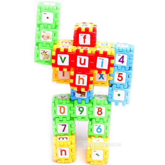 Đồ chơi xếp hình ô vuông kì diệu cho bé yêu
