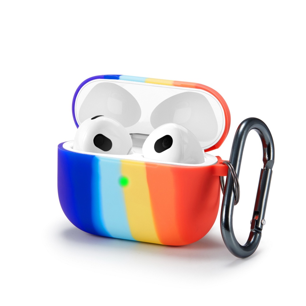 Ốp Silicon Nhiều Màu Sắc Cầu Vồng Cho Airpods 3 Pro Ốp Tai Nghe Dễ Thương Màu Gradient Cho Apple Airpods Pro 3 Ốp Tai Nghe Chống Rơi
