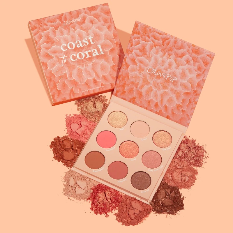 COLOURPOP - Bảng mắt Pressed Powder Palette (Coast To Coral)