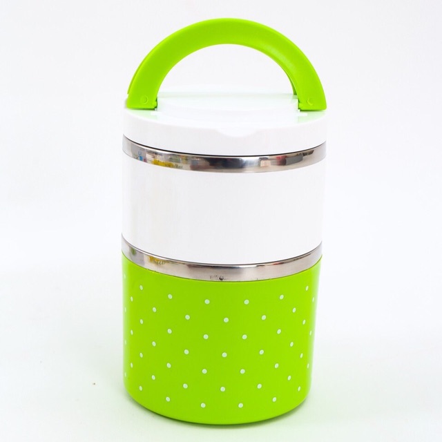 Hộp cơm giữ nhiệt  2 tầng lõi inox 8504