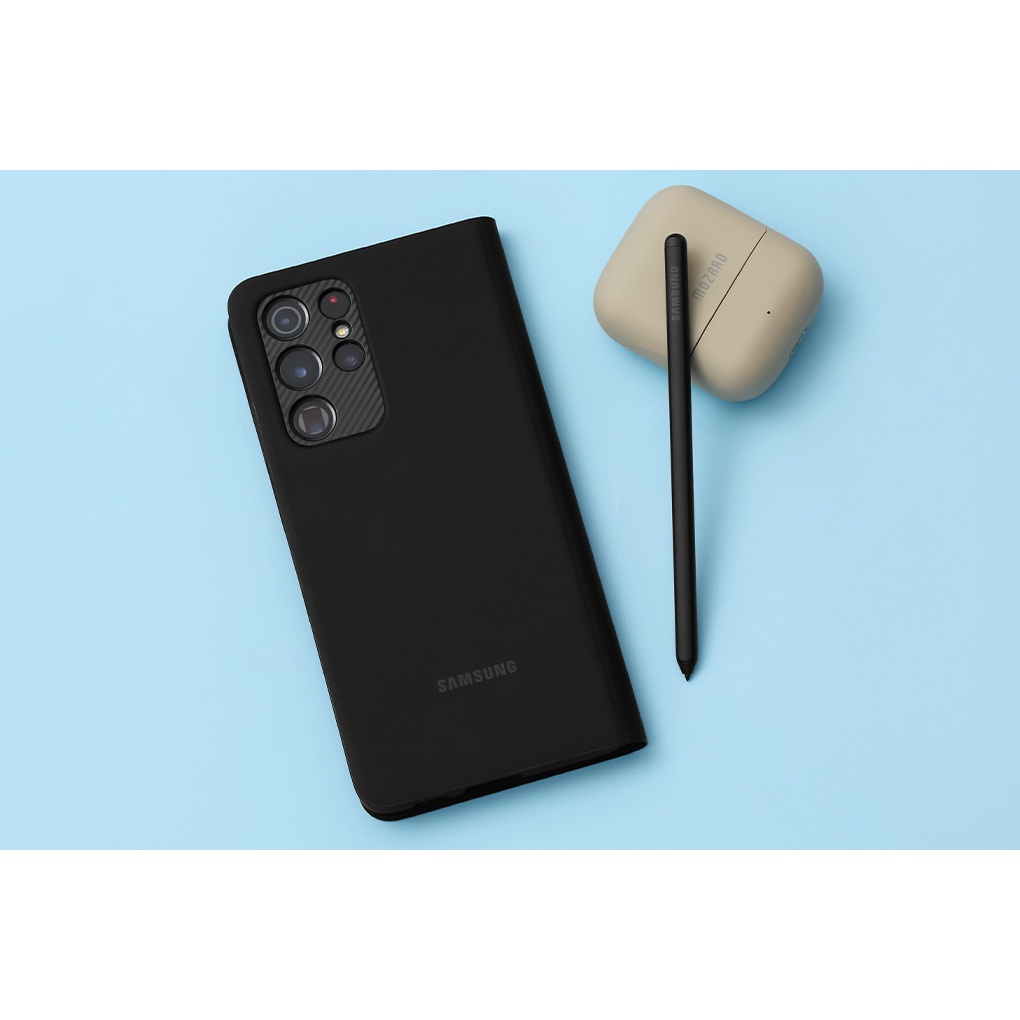 Bao Da Smart Clear View Kèm Bút SPen Samsung Galaxy S21 Ultra Chính hãng