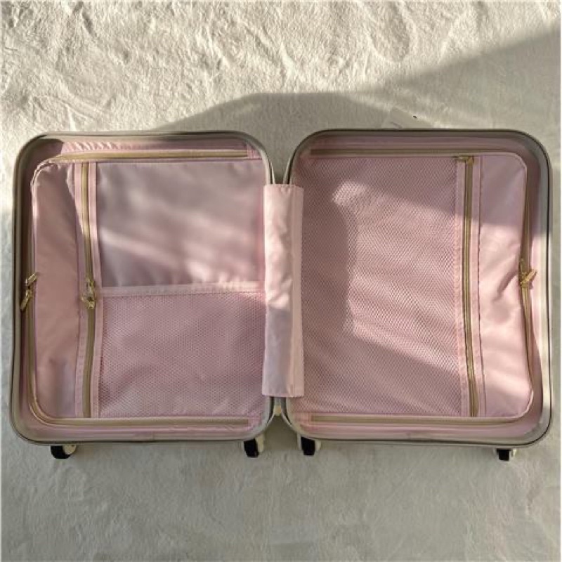 Vali Du Lịch Cao cấp HINOTOMO Xuất Nhật Có Ngăn Kéo Phụ Size 20-24 - Cáo Đeo Nơ