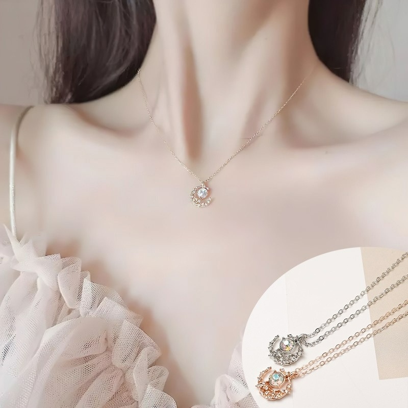 Vòng cổ mặt hình mặt trăng/ ngôi sao thời trang cho nữ