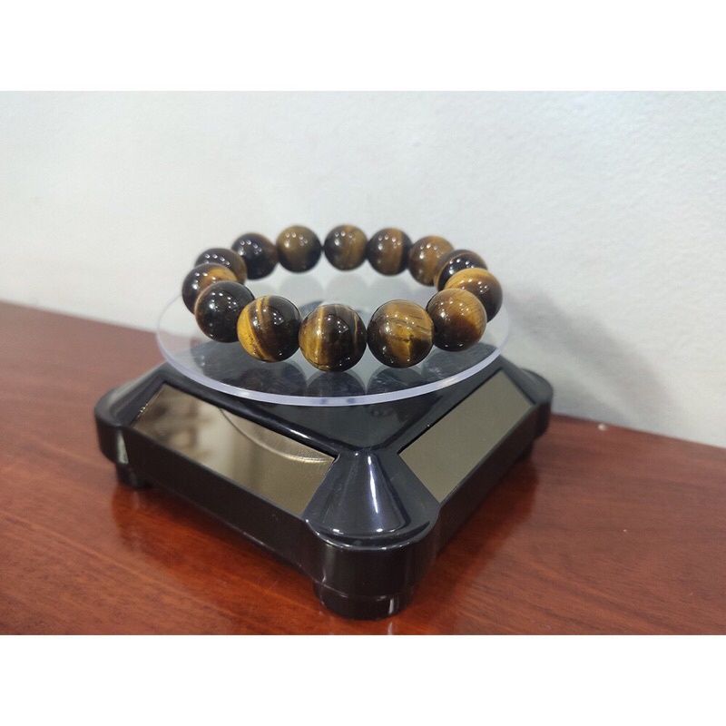 Vòng đá mắt hô  phong thuỷ đủ size nam nữ - vòng đá vàng nâu