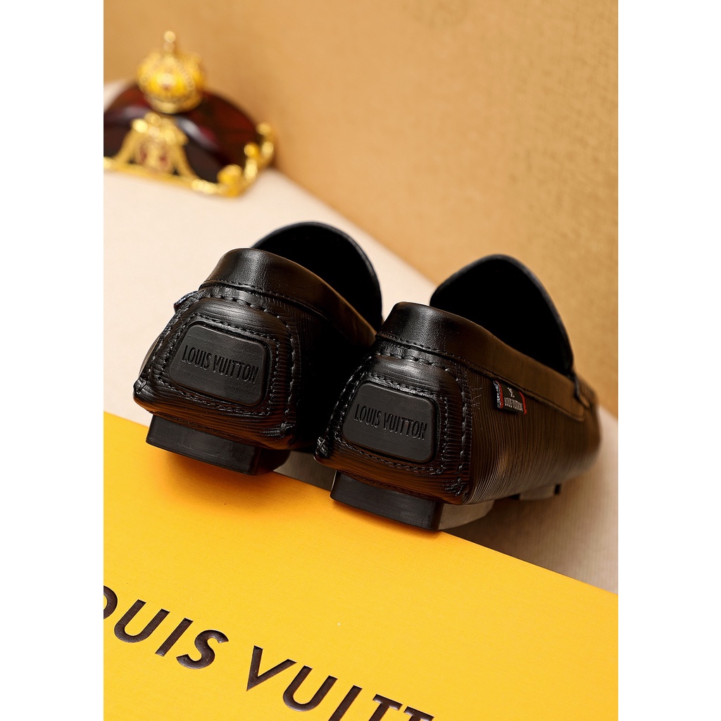 Giày lười nam cao cấp da thật Louis Vuitton LV thiết kế sang trọng và lịch lãm