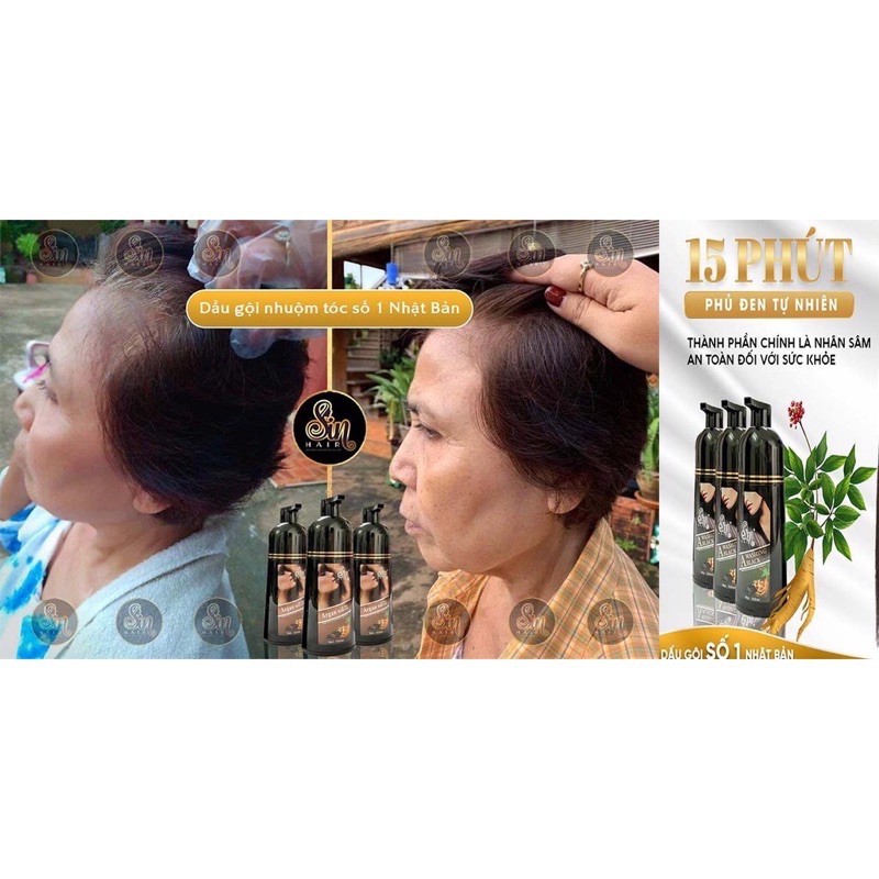 dầu gội phủ bạc dye hair dầu gội là đen