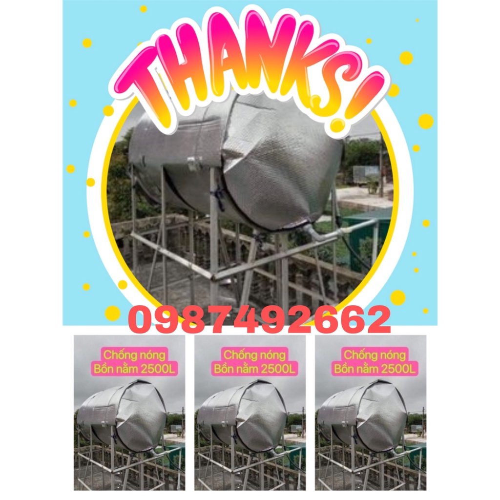 #Vỏ_bọc_chống_nóng téc_bồn_nước (500 - 3000 lít Dáng Nằm )