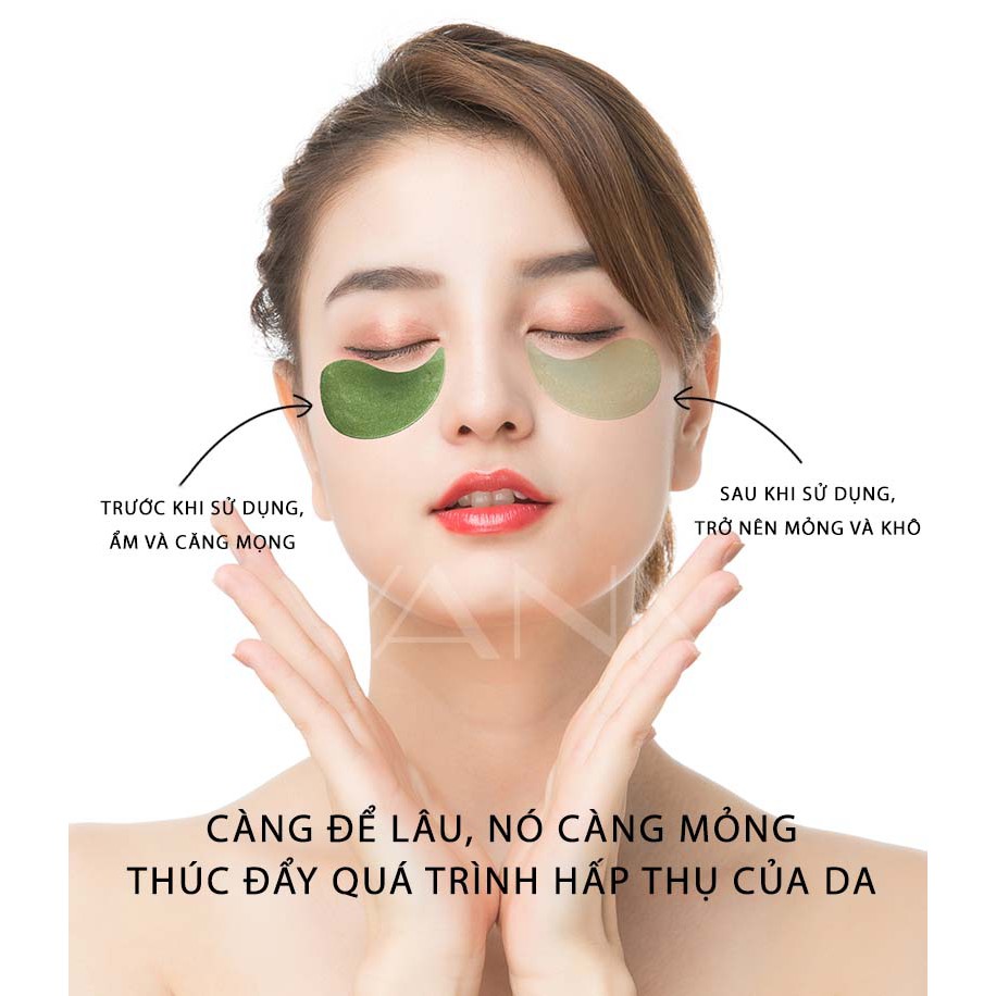 Mặt Nạ Mắt Chiết Xuất Tảo Biển Dưỡng Da Mắt Tinh Chất Vàng Làm Giảm Quầng Thâm Mắt Cao Cấp