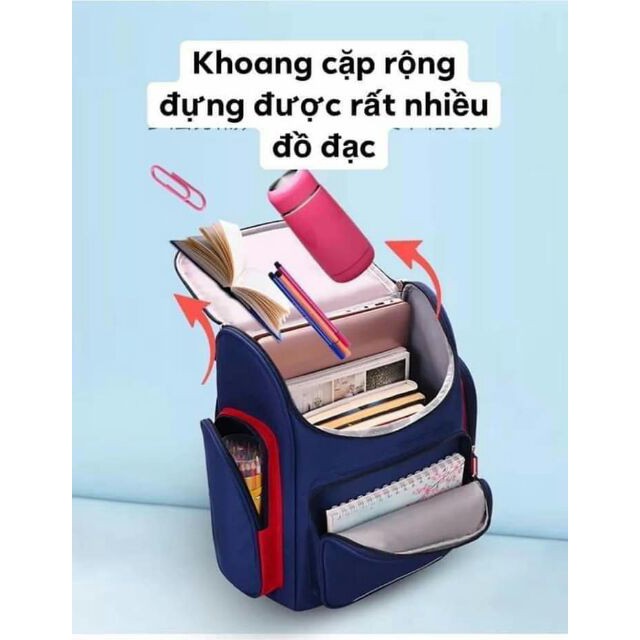 ❤️ CAO CẤP ❤️ Balo Học Sinh SIZE 40Cm CẶP đi học Gấu Cho Bé TRAI GÁI Chống Gù Có Phản Quang Chống Thấm Nước Nhiều Ngăn