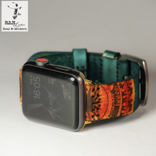 Mua Dây Apple Watch   iWatch   iphone Watch da bò Italia Vegtan xanh lục Trống Đồng Việt Nam vintage RAM Leather