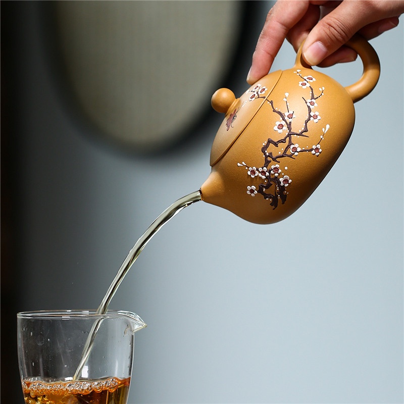 Ấm Tử Sa Nghi Hưng Tây Thi Mai Hương 340 ml (Hoàng Kim Đoạn Nê)