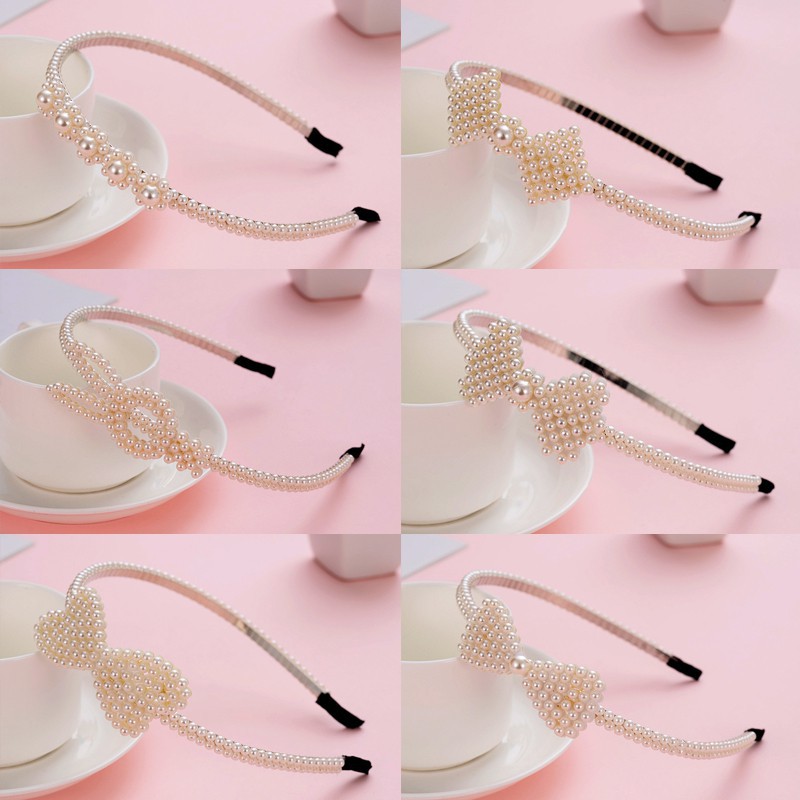 Cài tóc đính ngọc trai giả dễ thương dành cho bé gái