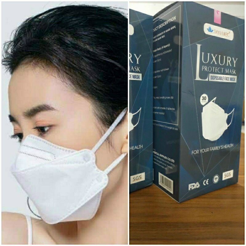 khẩu trang y tế sen việt 4d luxury hộp 30 cái