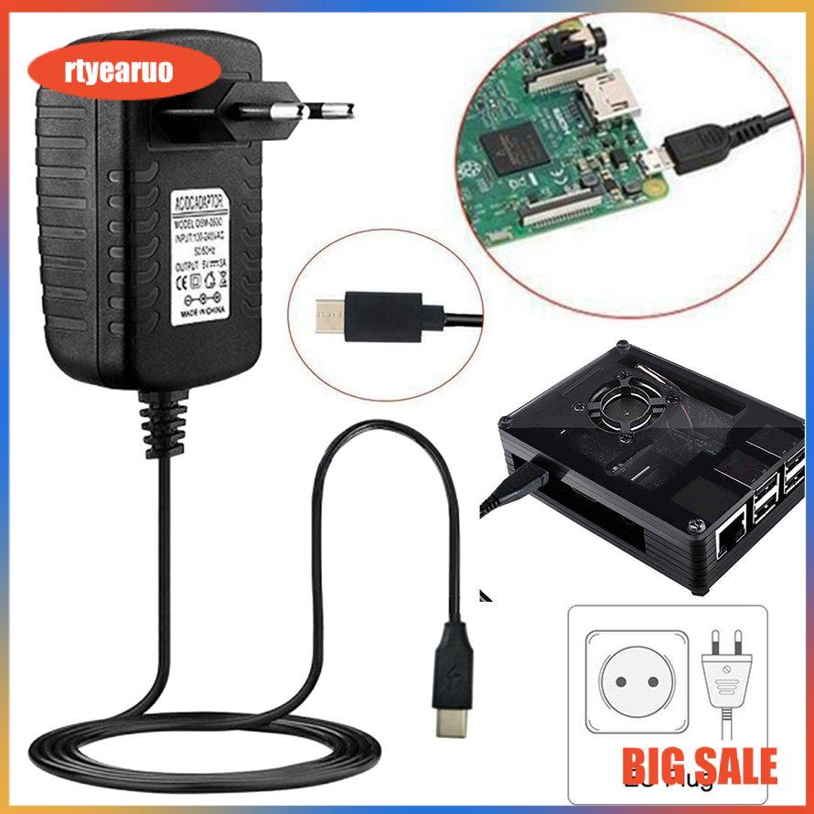 Bộ Sạc 5v 3a Usb Ac / Dc Cho Raspberry Pi 4 Model B