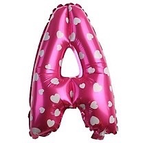 Bóng phao bảng chữ cái 40cm hồng tim mừng sinh nhật hpbd