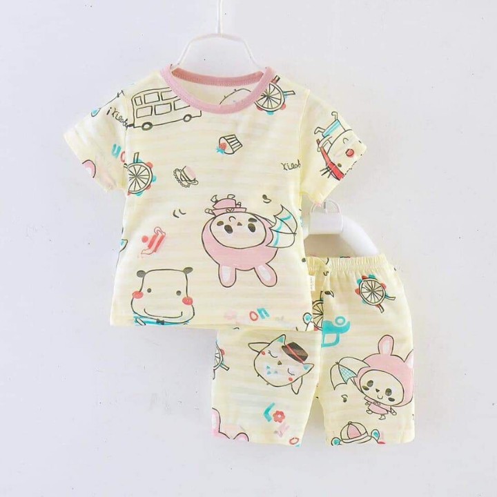 [Mã FAMAYFA2 giảm 10K đơn 50K] Bộ Cotton Tre Xuất Nhật LIKIDS TBKS06 Cho Bé Trai Bé Gái