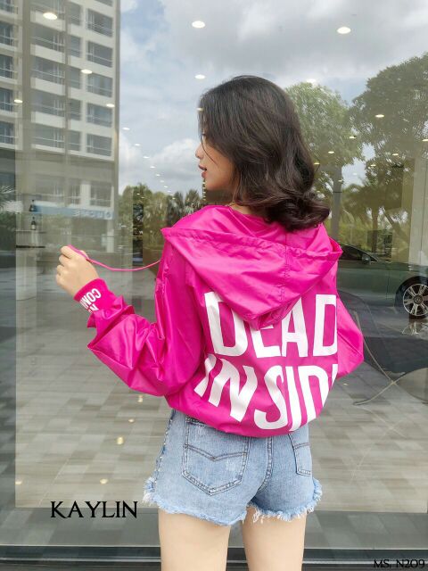 [Giá siêu rẻ] Áo khoác dù tay dơi DEAD INSIDE cá tính | BigBuy360 - bigbuy360.vn