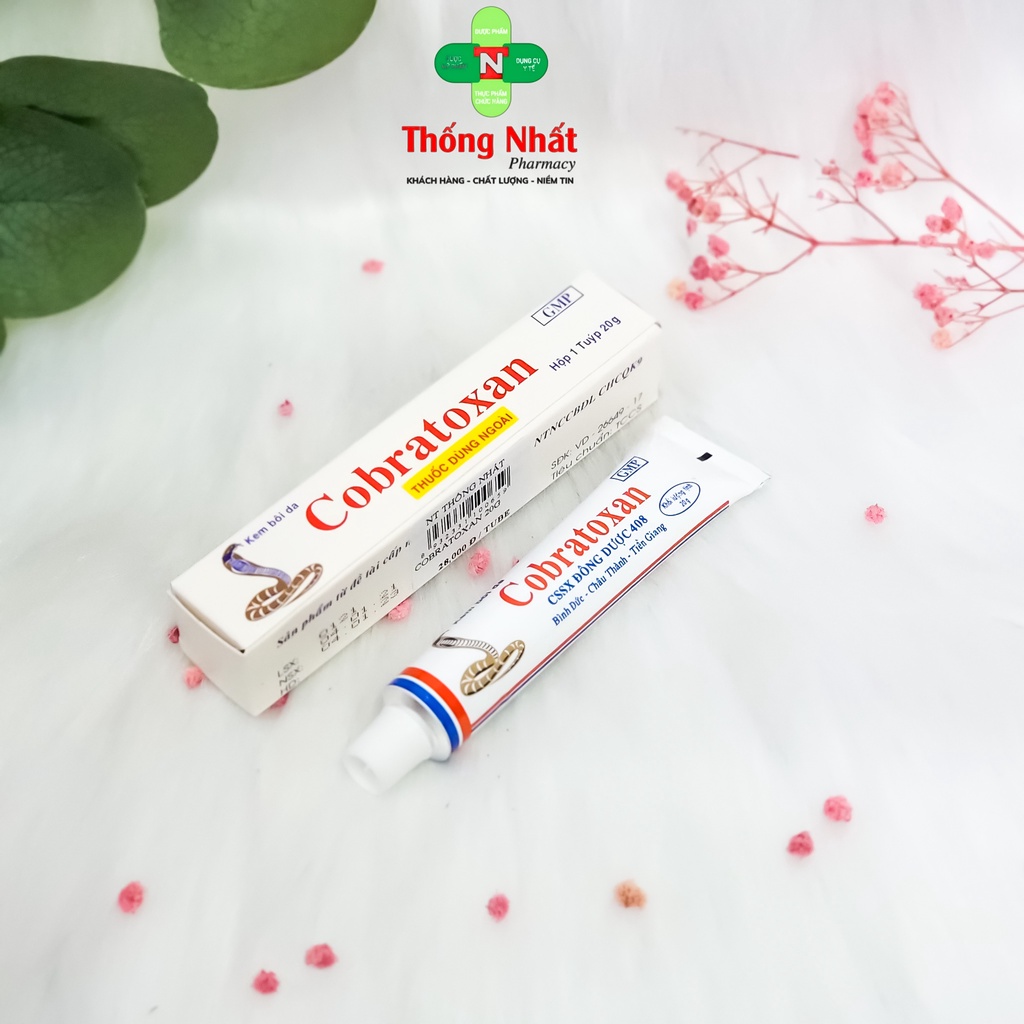 Kem xoa bóp, giảm đau khớp, nhức mỏi Cobratoxan hộp 10 tuýp 20g