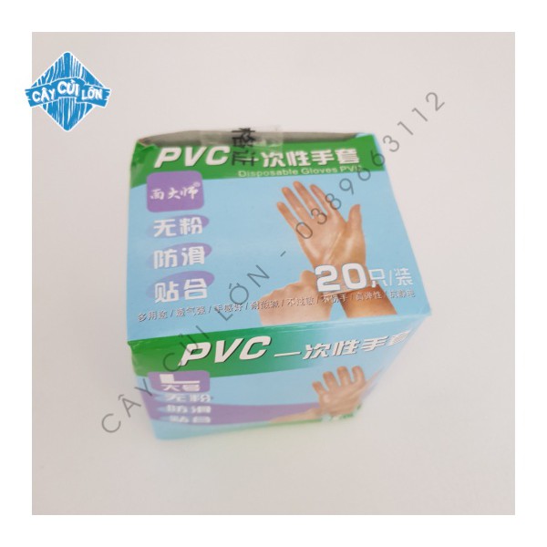 Hộp 20 Chiếc Bao Tay PVC