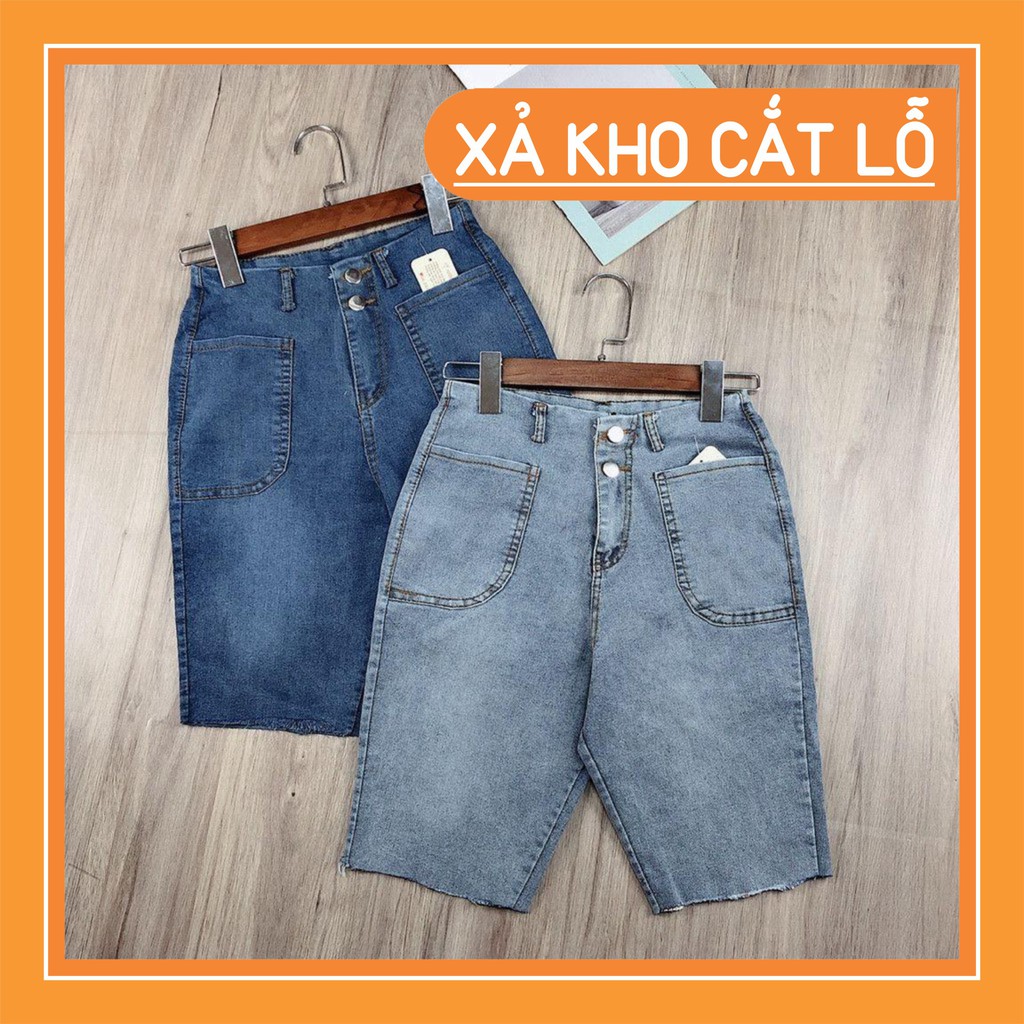 Dọn kho 15Q50B1 Quần ngố jean lửng siêu chất , 3 size SML Dọn kho