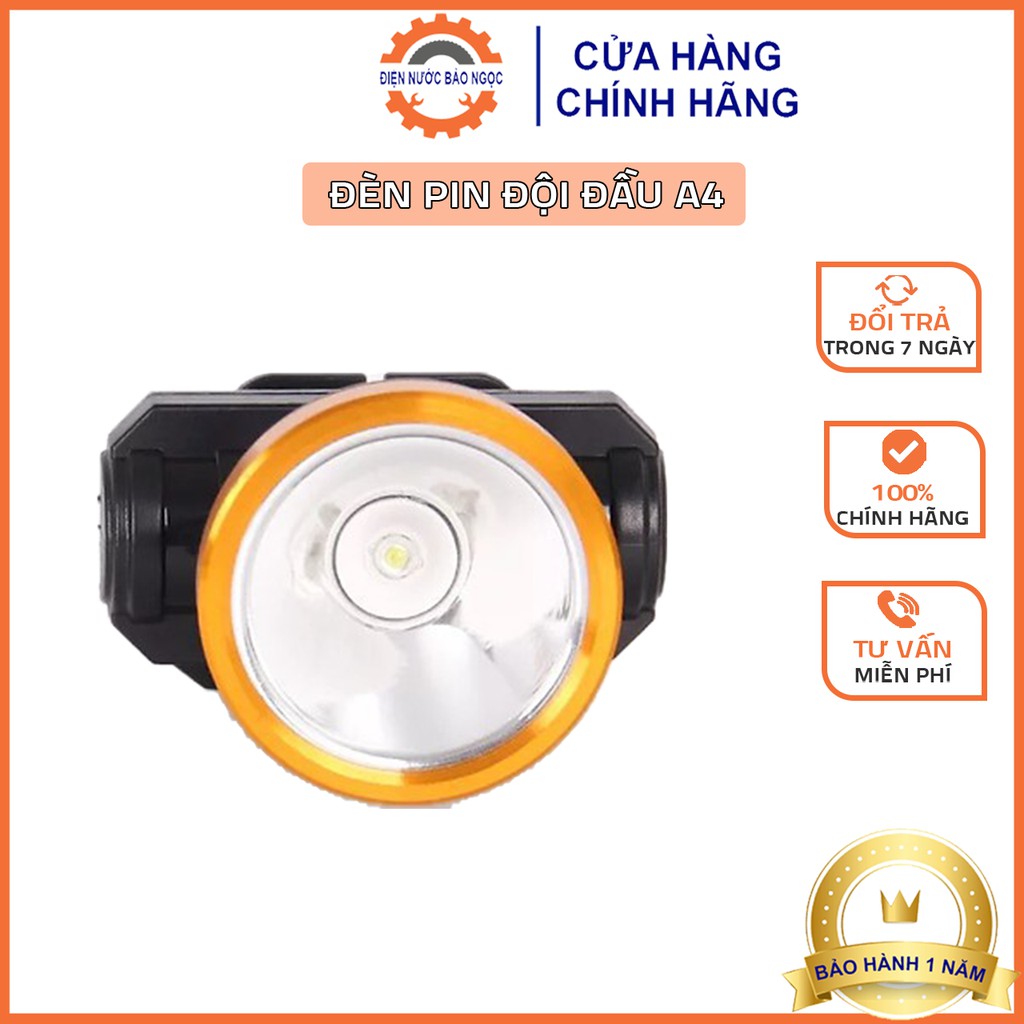 Đèn Pin Đội Đầu, Đèn Pin Bóng LED Siêu Sáng G8-A4 Pin Sạc, Siêu Tiết Kiệm, Điện Nước Bảo Ngọc