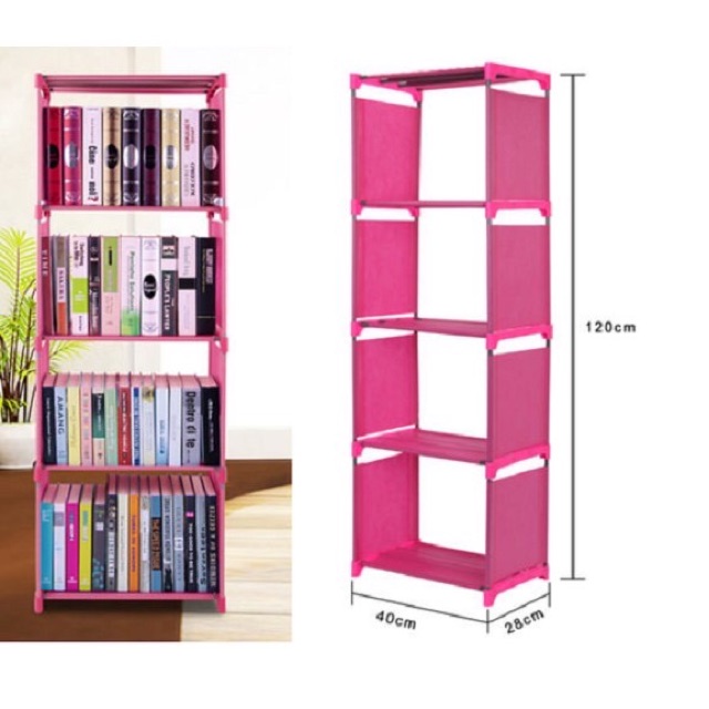 KỆ ĐỂ SÁCH 4 TẦNG ĐẸP CHẮC CHẮN