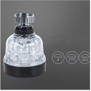 Đầu vòi rửa chén tăng áp lực nước 3 chế độ phun_ đầu tăng áp rửa chén bát nhựa ABS cao cấp_BTA1