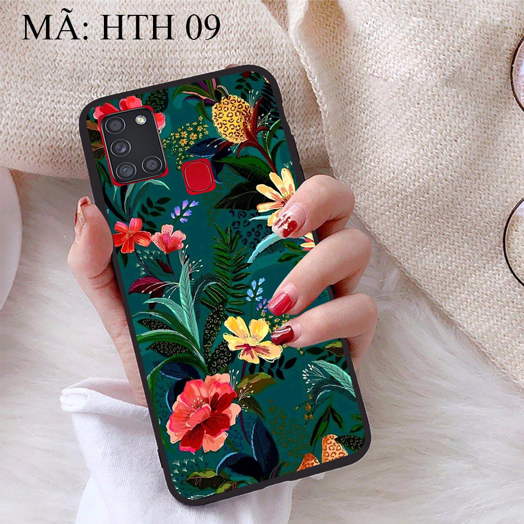 Ốp lưng Samsung Galaxy A21S viền dẻo TPU BST Hoạ Tiết Hoa