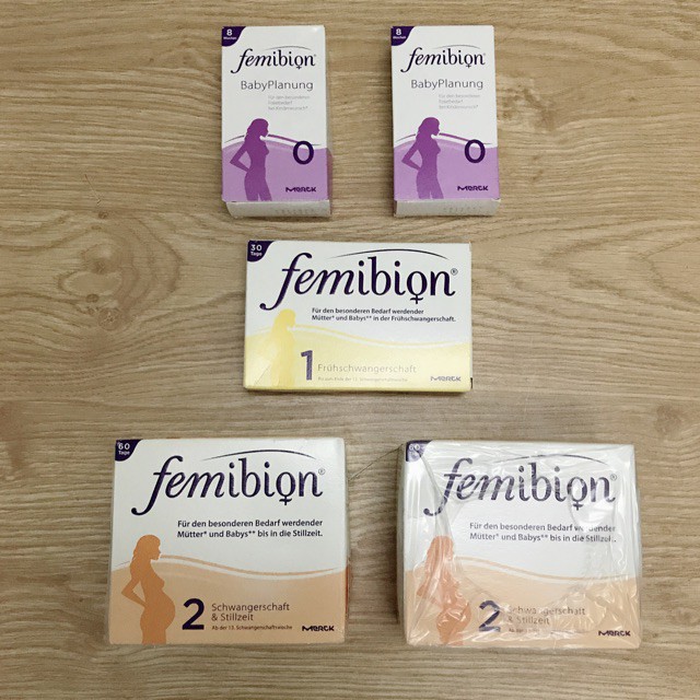 Vitamin bầu FEMIBION số 0,1 và số 2 của Đức - Vitamin, thực phẩm bổ sung và đồ dùng cho mẹ
