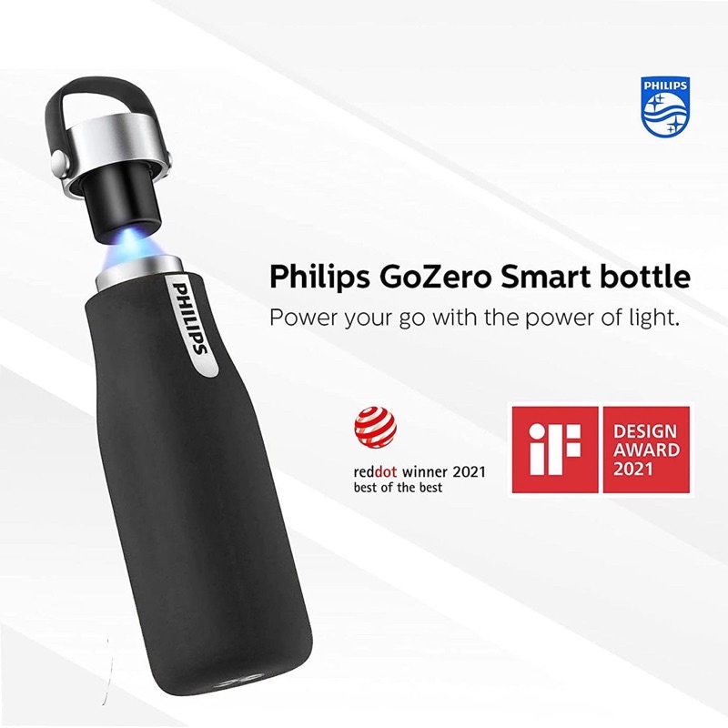 Bình nước Philips Water GoZero UV Self-Cleaning Smart 600ml