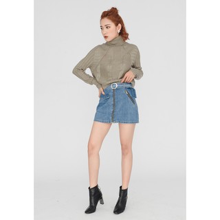 20 Again - Áo Len Croptop Cổ Lọ