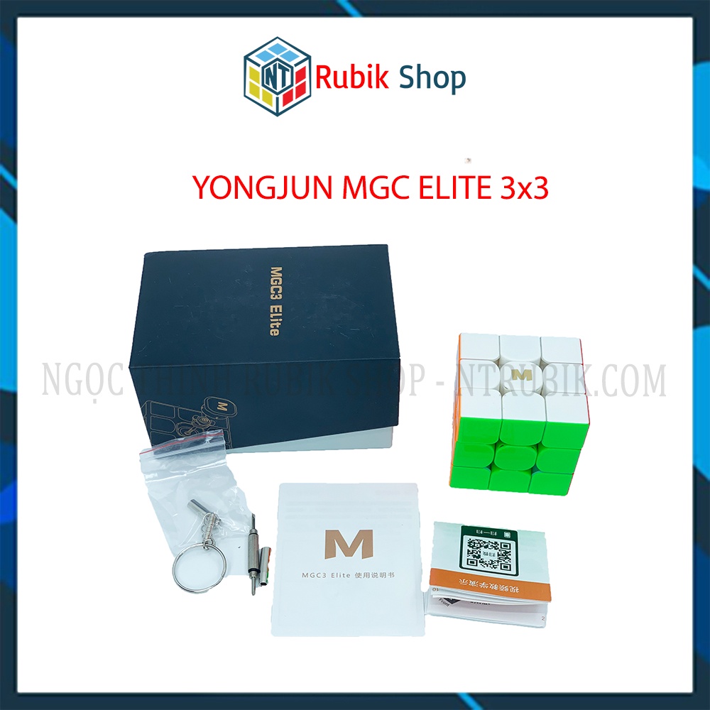 [Giá rẻ Vô Địch] Rubik 3x3x3 YongJun MGC Elite Stickerless/ Đen (Hãng Mod M)