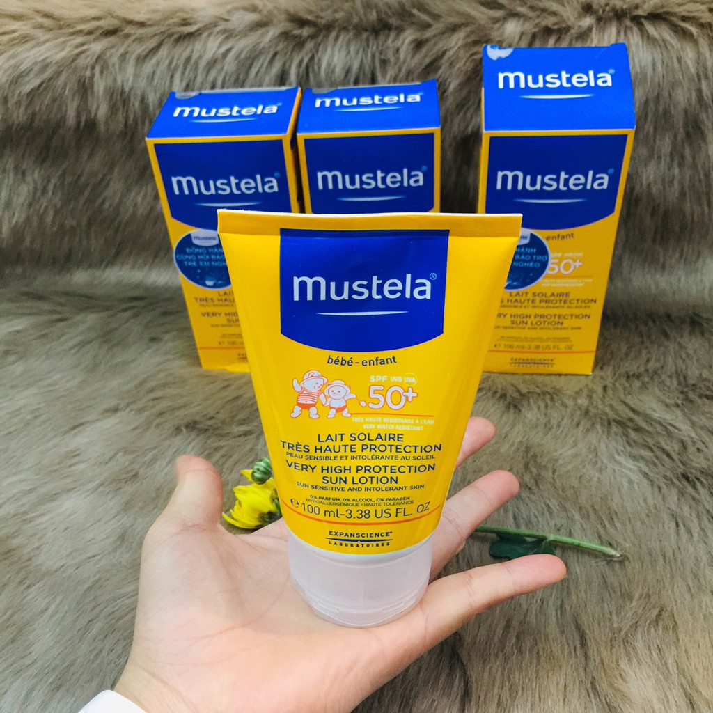 ✅KEM CHỐNG NẮNG CHO TRẺ SƠ SINH VÀ EM BÉ MUSTELA SPF 50+ 100ML