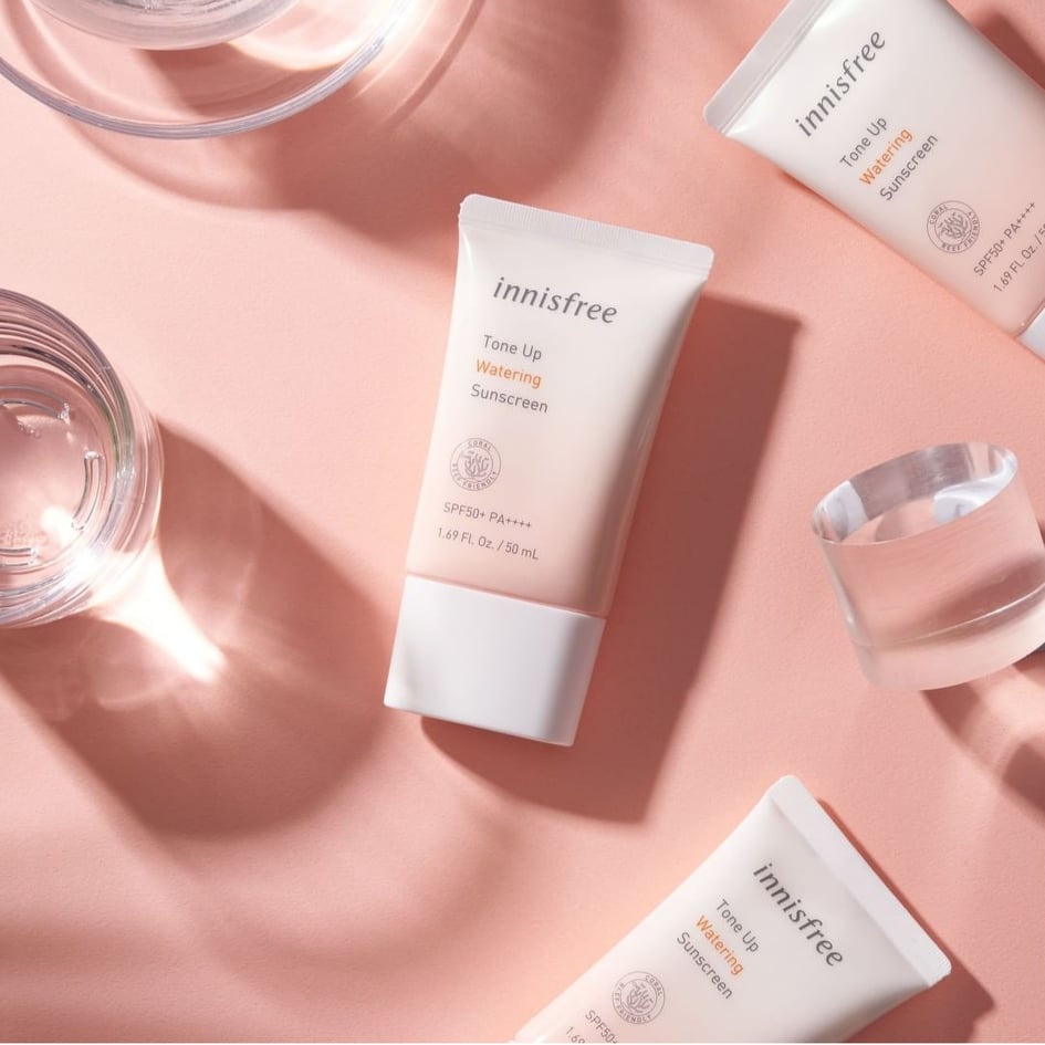 Kem chống nắng Innisfree tone up Watering Sunscreen SPF 50+ PA++++ 50ml